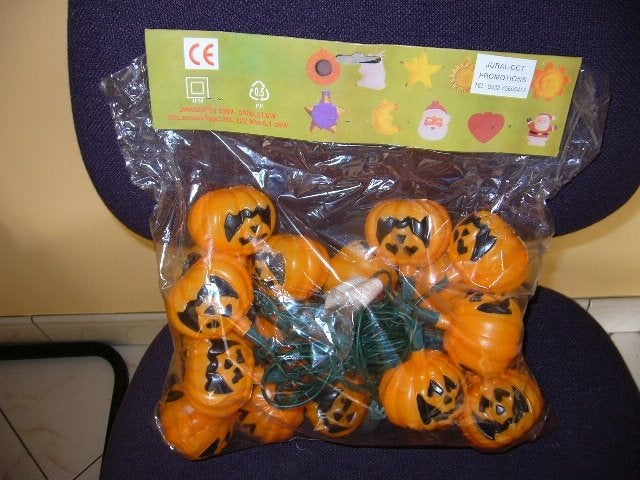 Nieuw verpakte pompoen verlichting slingers, Ophalen of Verzenden, Nieuw, Versiering