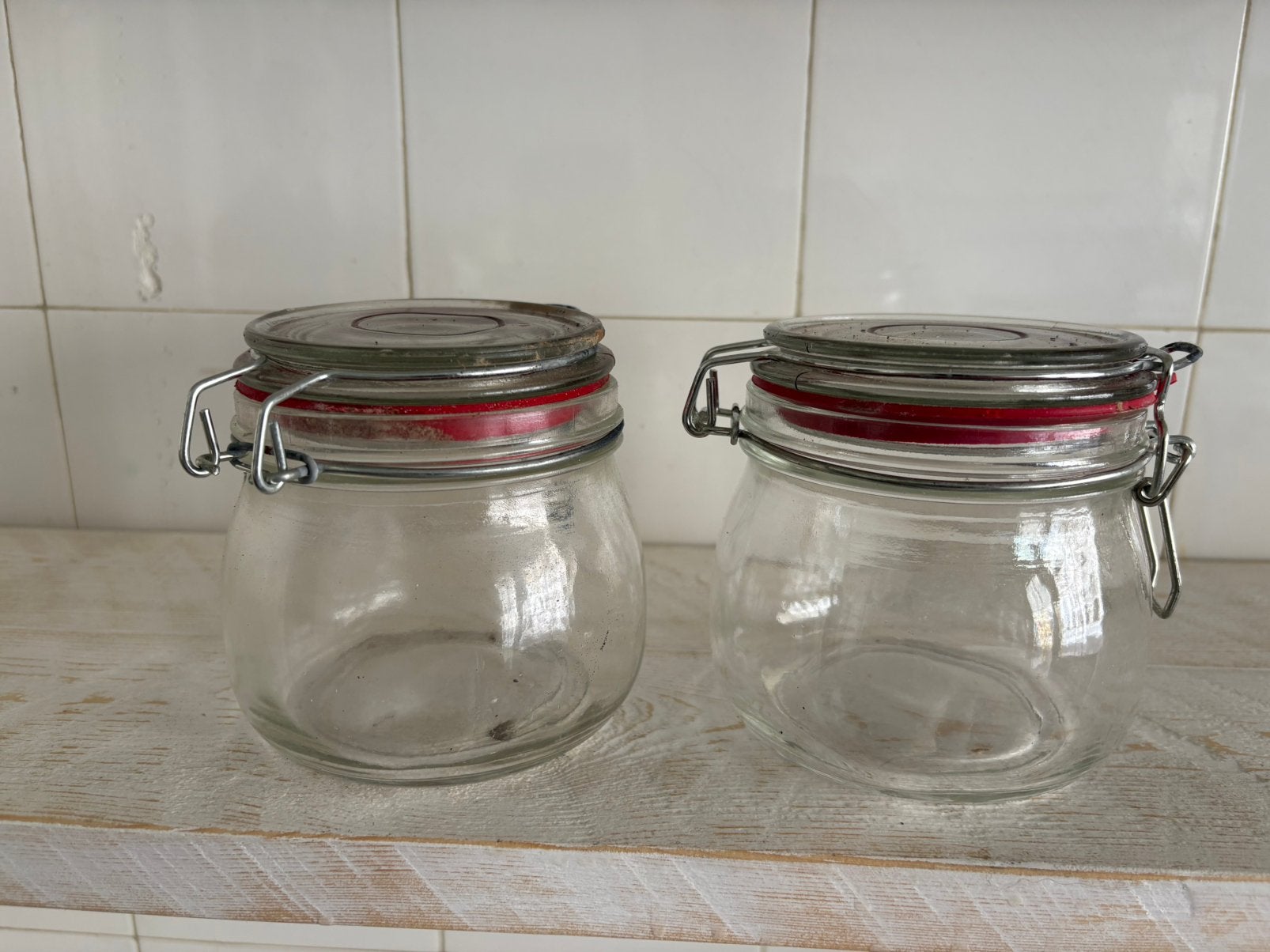 GRATIS Deco glazen bokalen 0,500 ml, Ophalen, Nieuw, Glas, Overige typen