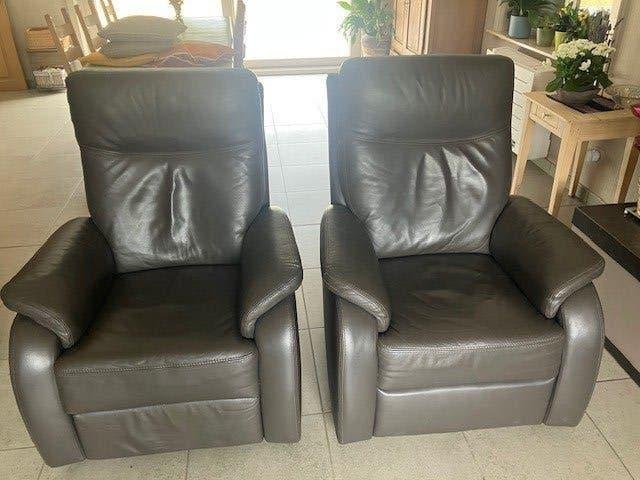 lederen zetel en relax zetel, Huis en Inrichting, Ophalen