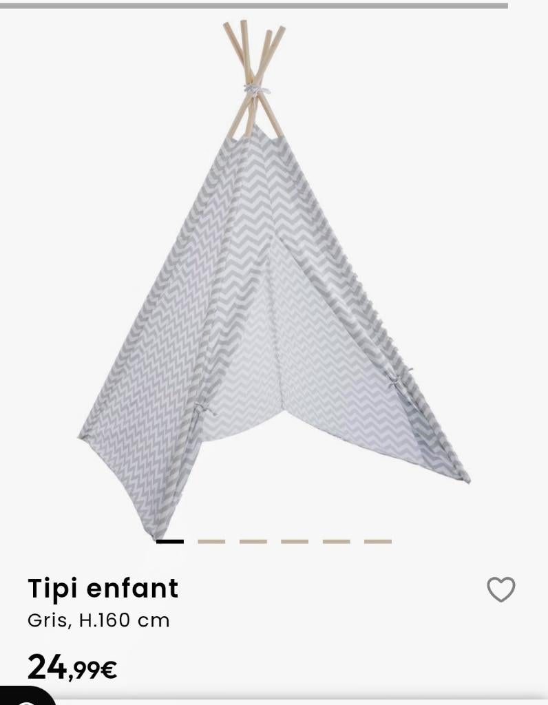 Tipi-tent voor kinderen (+ hoes), Kinderen en Baby's, Ophalen, Zo goed als nieuw