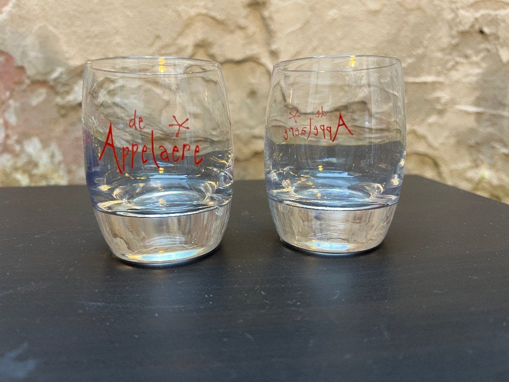 4 verres à boire « De Appelaere », Enlèvement, Comme neuf, Autres types