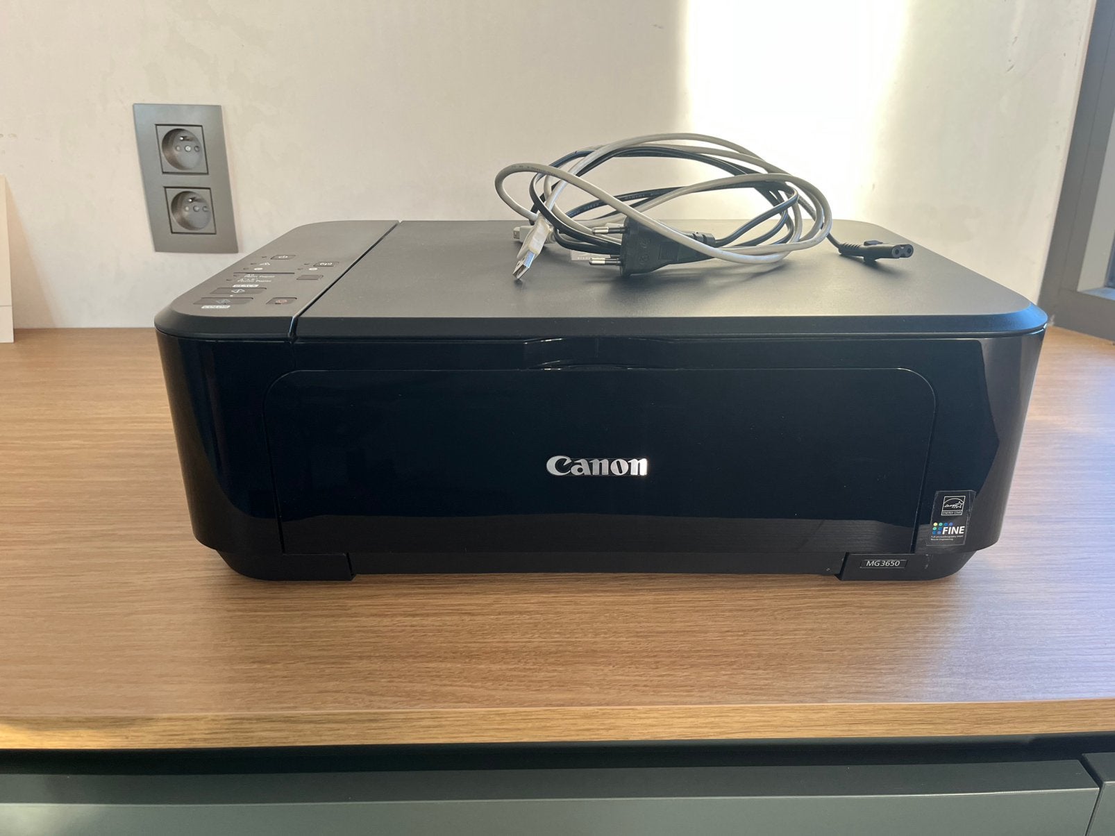 Canon PIXMA MG3650 – Zwarte printer – Defect, Computers en Software, Ophalen of Verzenden, Zo goed als nieuw, Printer
