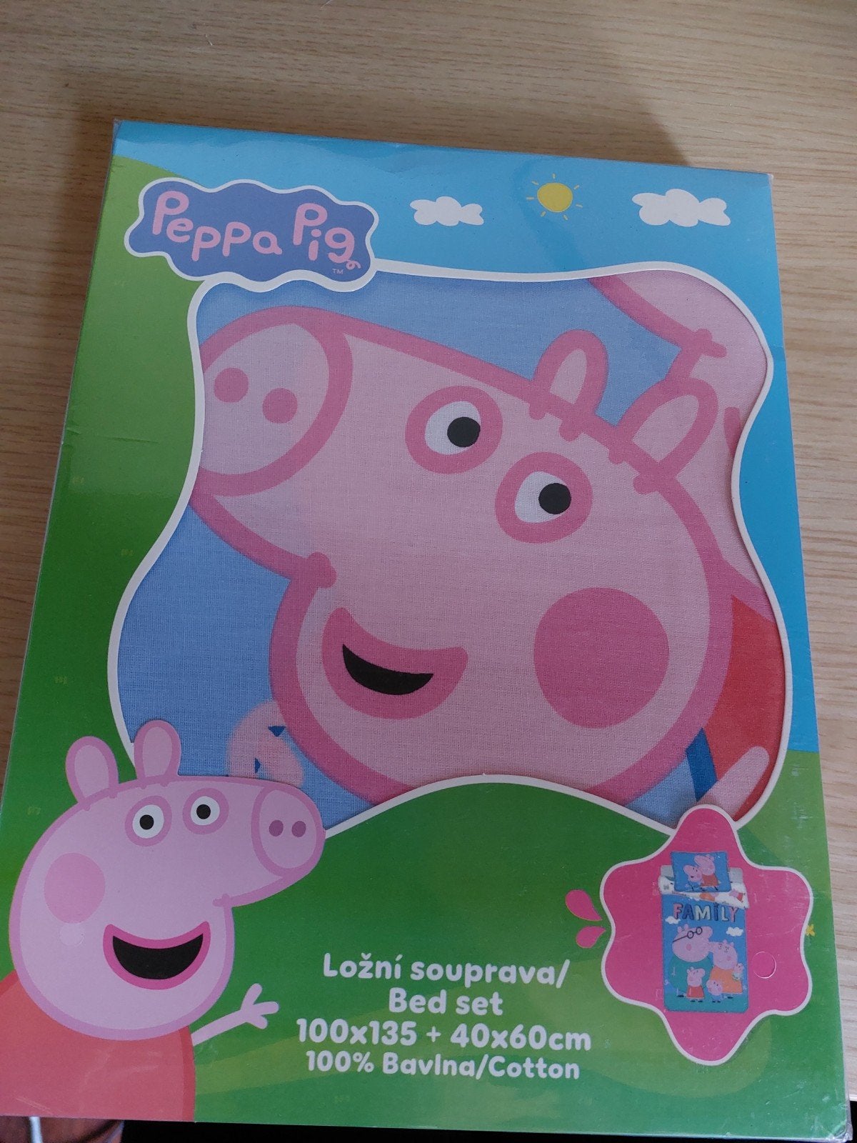 Peppa Pig lakenset 100x35cm nieuw, Kinderen en Baby's, Ophalen, Nieuw, Minder dan 140 cm, 100 cm of meer