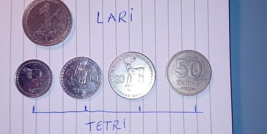 MUNTEN GEORGIE, Timbres & Monnaies, Monnaies | Europe | Monnaies non-euro, Enlèvement ou Envoi, Autres pays, Monnaie en vrac