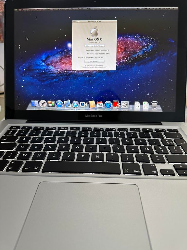 MacBook Pro 13 pouces mi-2012, 13 pouces, Inconnu, Utilisé, Azerty