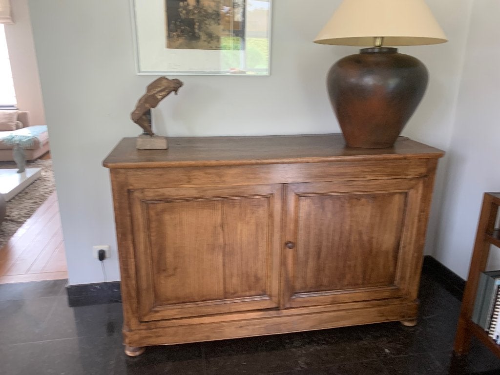 Lage kast, Huis en Inrichting, Kasten | Dressoirs, Ophalen, Met plank(en), Gebruikt, 100 tot 150 cm