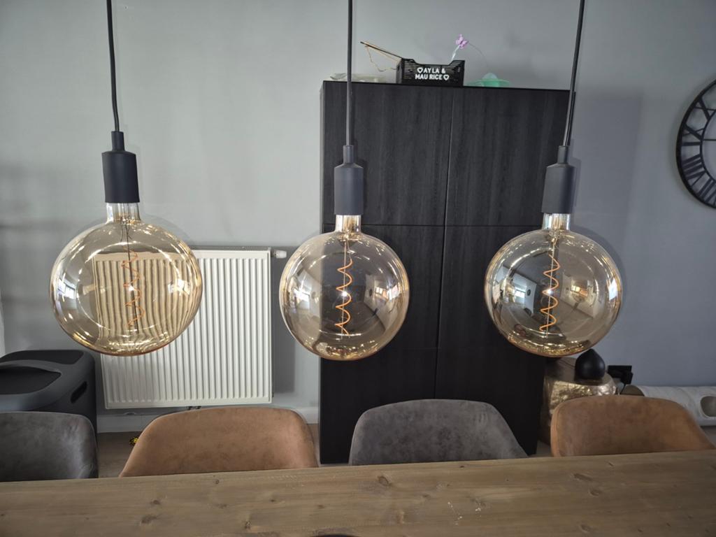 Hanglamp met 3 gloeilampen, Huis en Inrichting, Ophalen