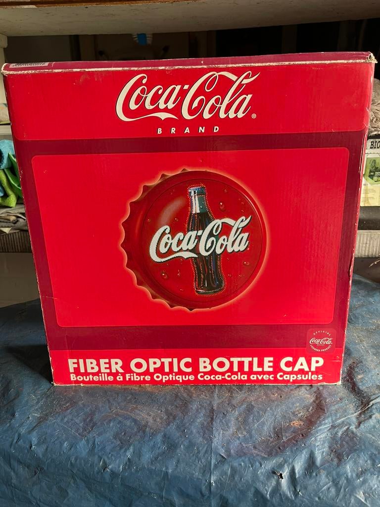 Mooie Coca Cola kroonkurk met verlichting., Verzamelen, Merken en Reclamevoorwerpen, Ophalen, Zo goed als nieuw