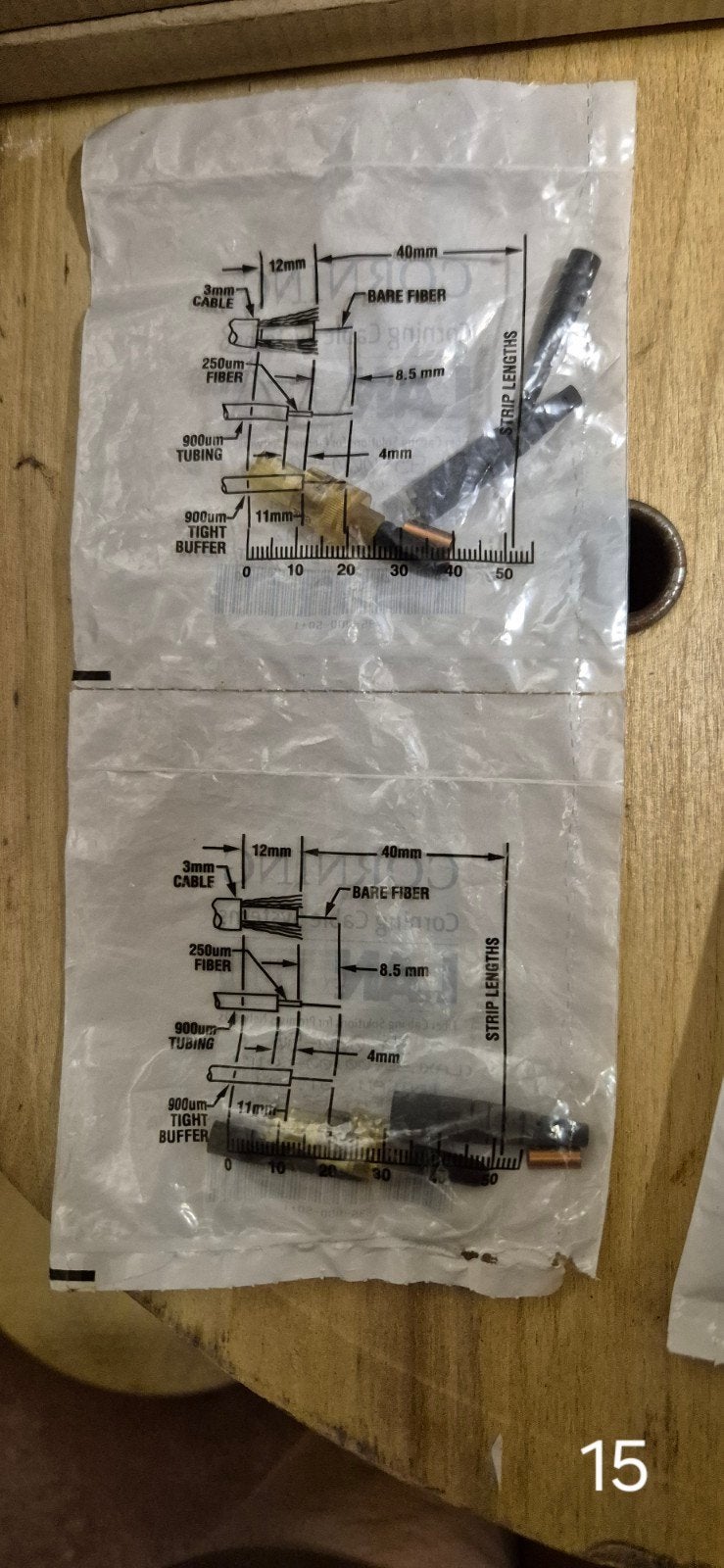 Lot de 7 connecteurs fibre optique, Enlèvement