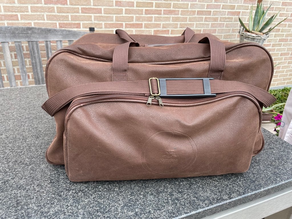 Grote lederen reistas aan spotprijs!, 30 cm of meer, Bruin, Minder dan 35 cm, Ophalen of Verzenden