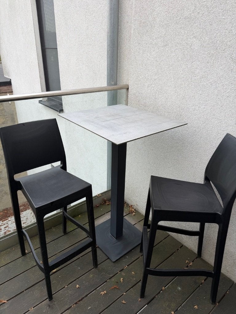 Terras meubilair, Tuin en Terras, Ophalen, Zo goed als nieuw, Vierkant, Overige materialen