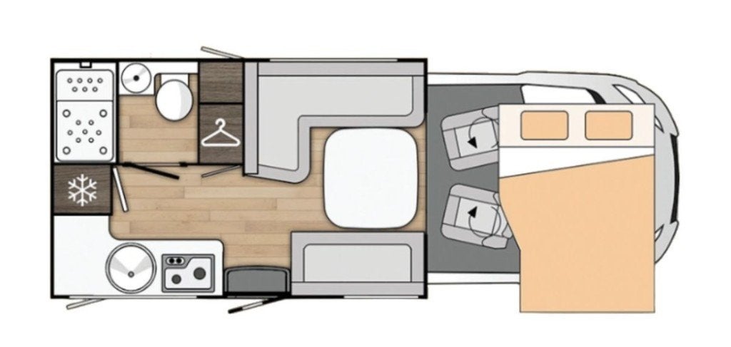 Benimar Cocoon 481 als nieuw, 170 PK automaat, Automaat, Ringverwarming, Ford, Koelkast