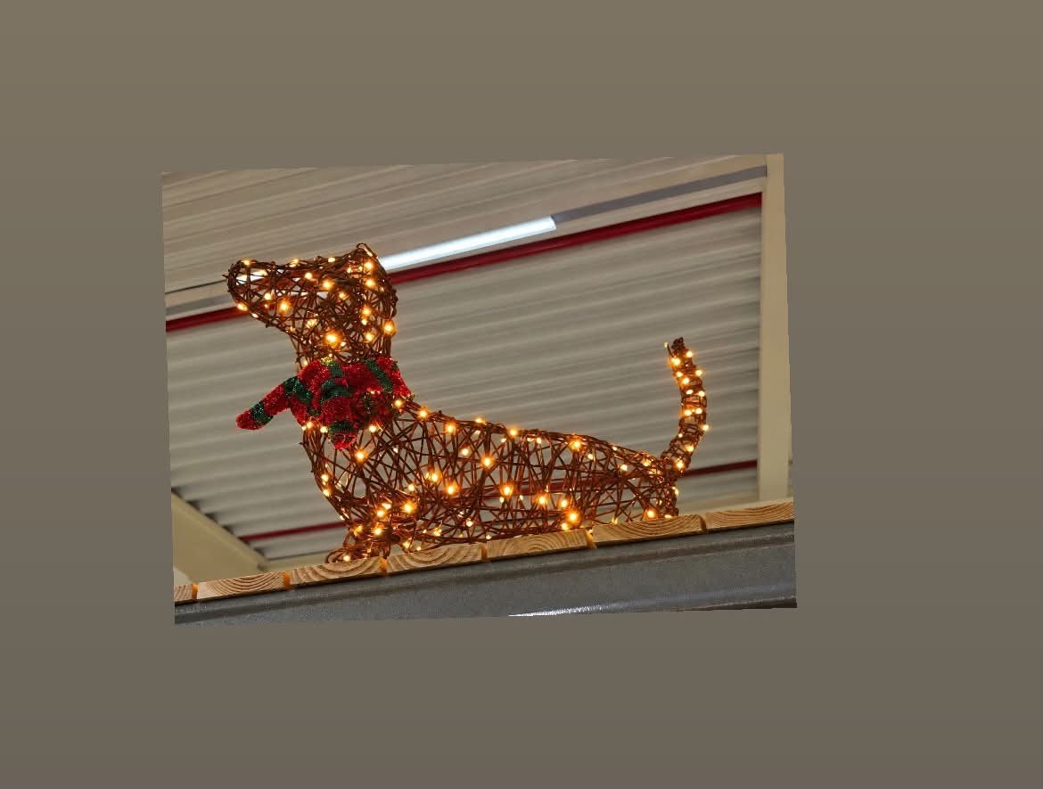 Kerstversiering # Hond Teckel Wincker 70x49cm 150 LED, Tuin en Terras, Ophalen of Verzenden, Nieuw