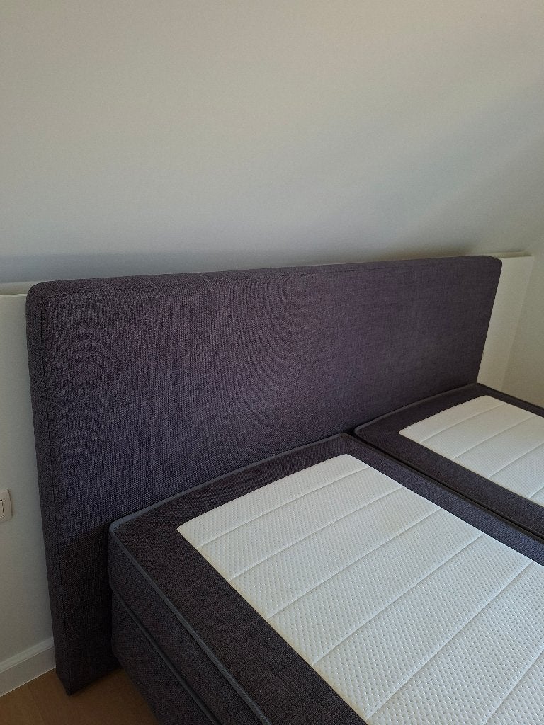 Auping Boxspring 180 x 210, Gris, 210 cm, Comme neuf, Enlèvement