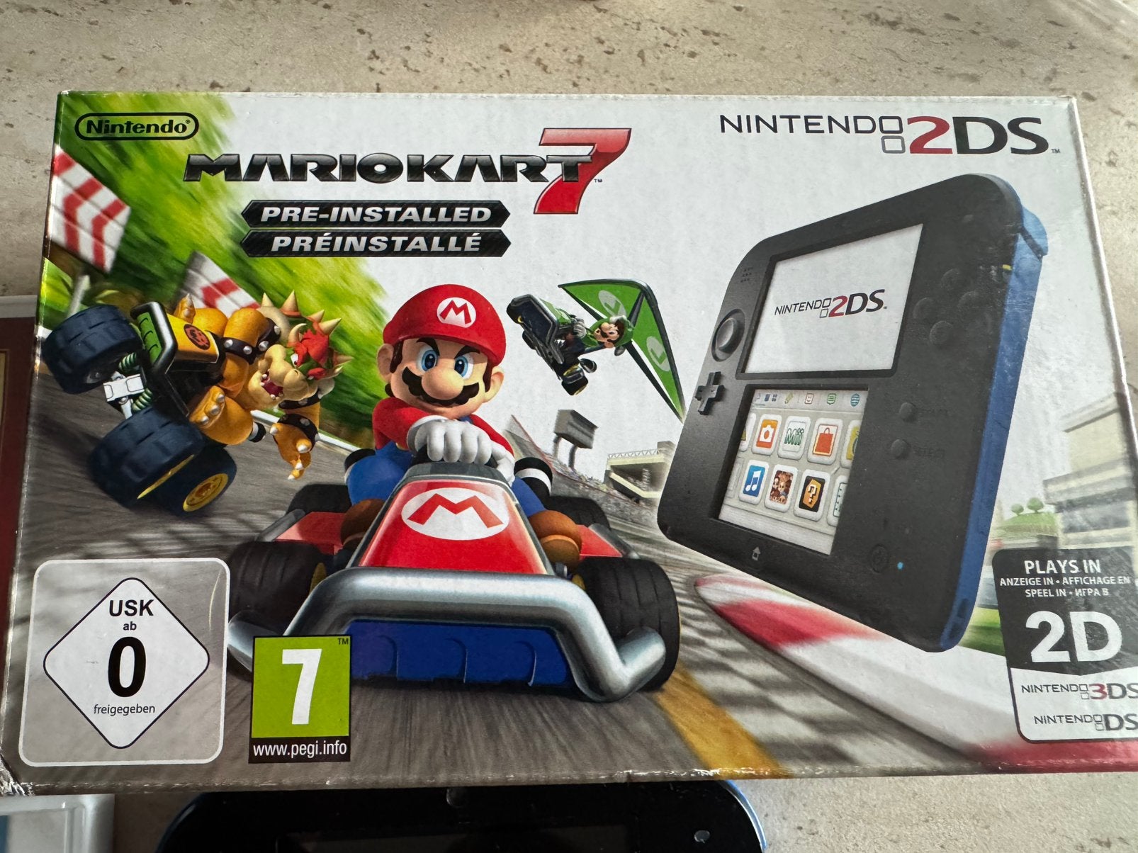 2DS + Mario Kart 7, Games en Spelcomputers, Ophalen, Overige kleuren, 2DS