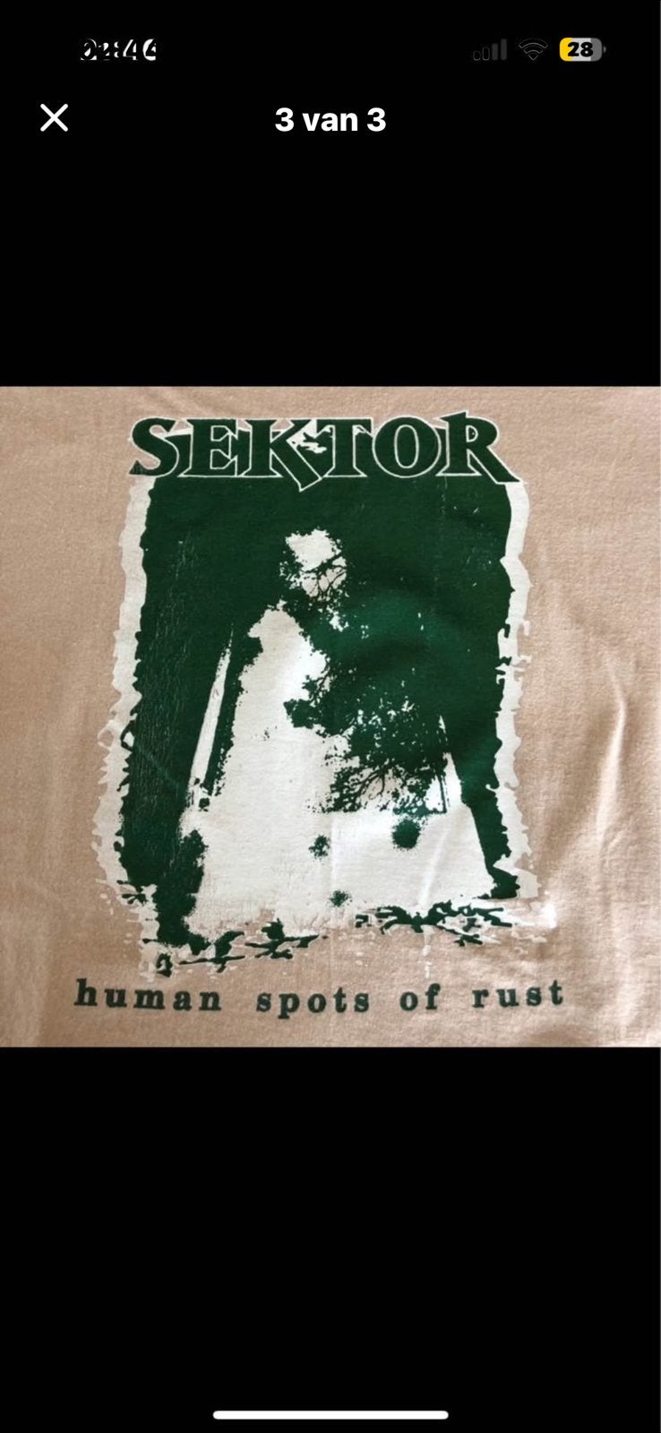 Sektor - Human Spots Of Rust t-shirt XL, Ophalen of Verzenden, Zo goed als nieuw