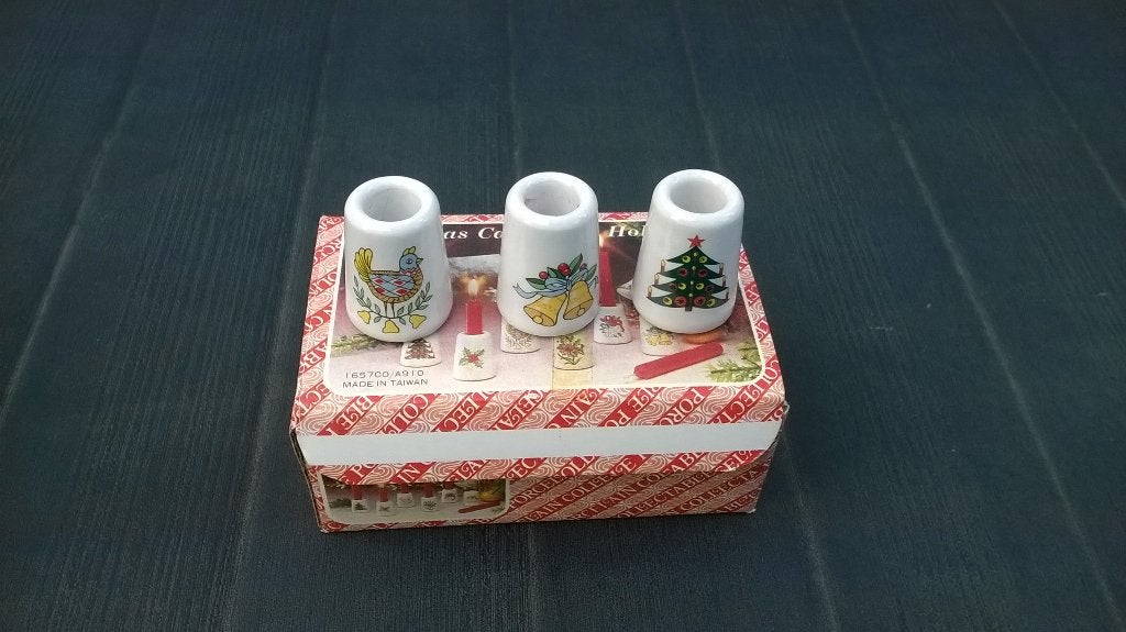 Kerst kaarsenhouders, Diversen, Kerst, Ophalen of Verzenden, Gebruikt
