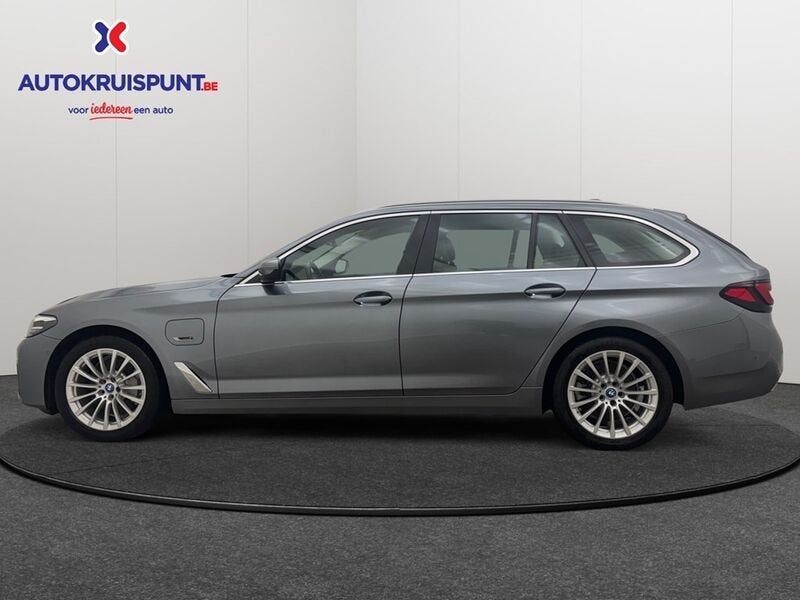 BMW Série 5 520 e Touring, Autos, Cuir, Argent ou Gris, https://public.car-pass.be/vhr/206bbed0-eaf3-4293-adac-0f186a651fa5, Euro 6