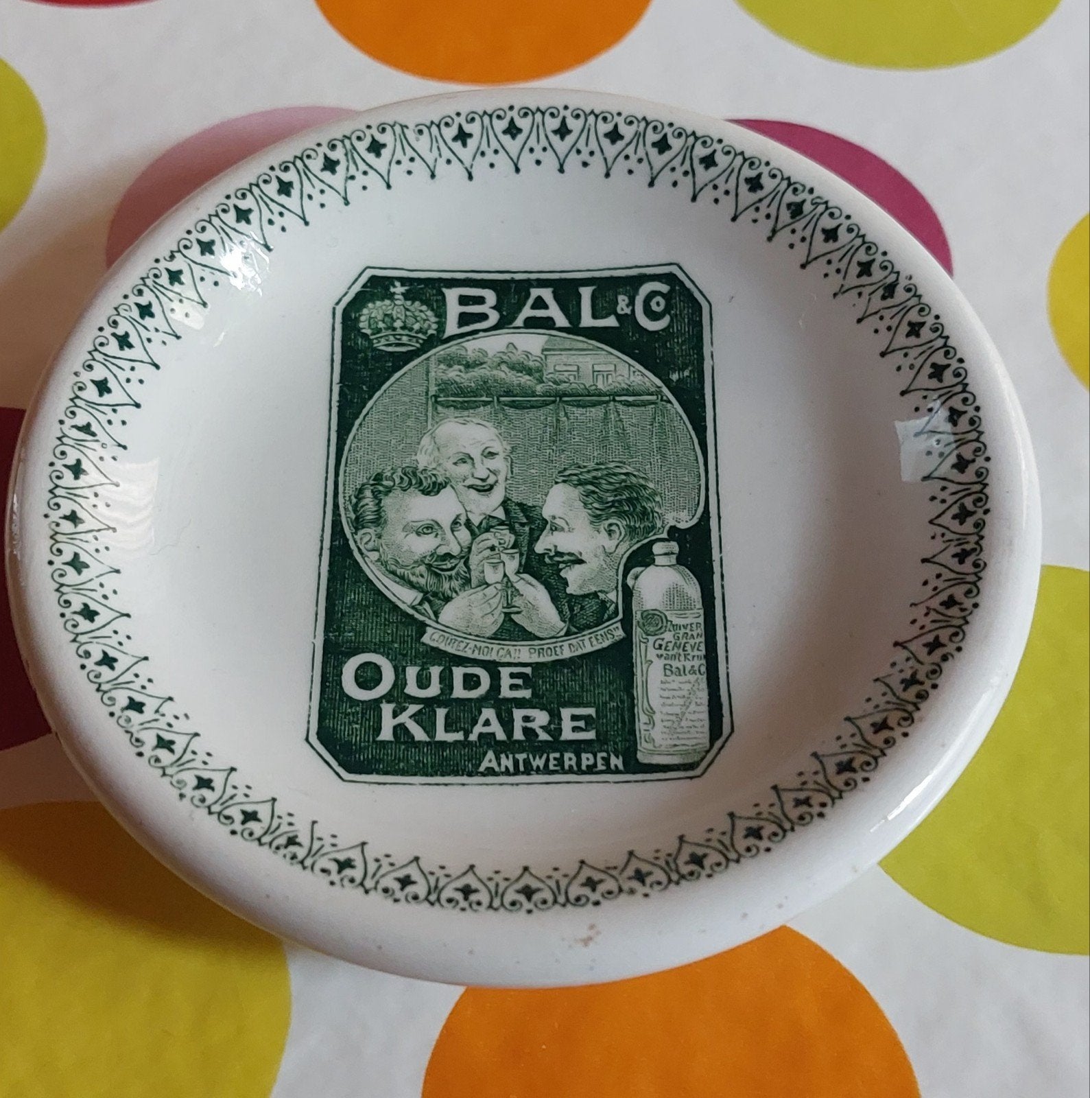 Publicitaire Balc ans Co Antwerpen Oude Klare liqueur Boch, Enlèvement ou Envoi, Utilisé