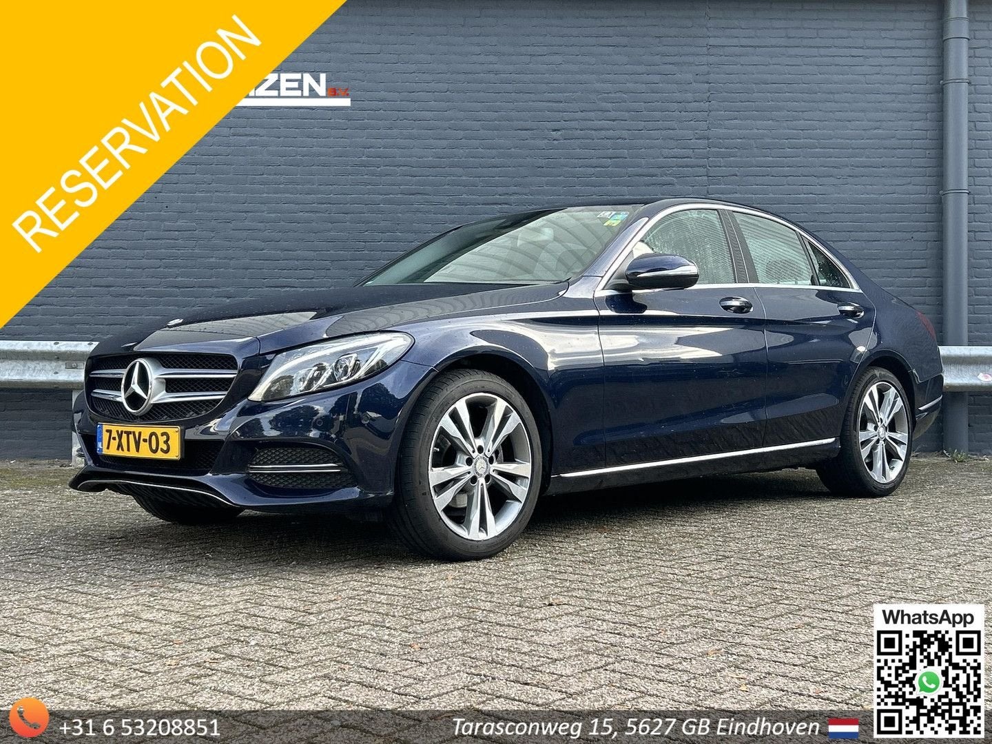 Mercedes-Benz C 180 Lease Edition | Leder | Climate | Navi |, 116 g/km, Blauw, Parkeerassistent, C-Klasse