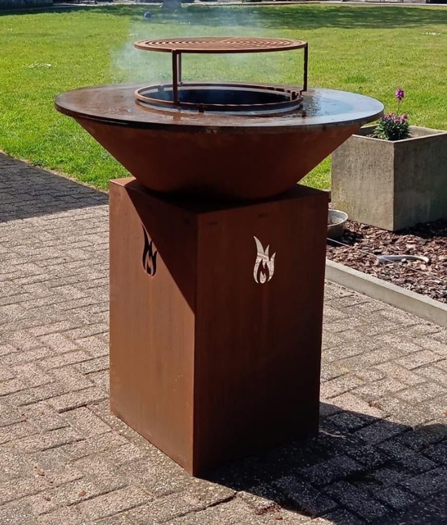 BBQ in 3 mm cortenstaal, Ophalen, Nieuw, Zie foto