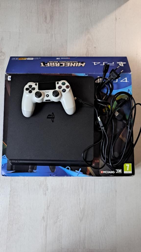 PS4 slim 500go, Ophalen, Met 1 controller, Slim, 500 GB
