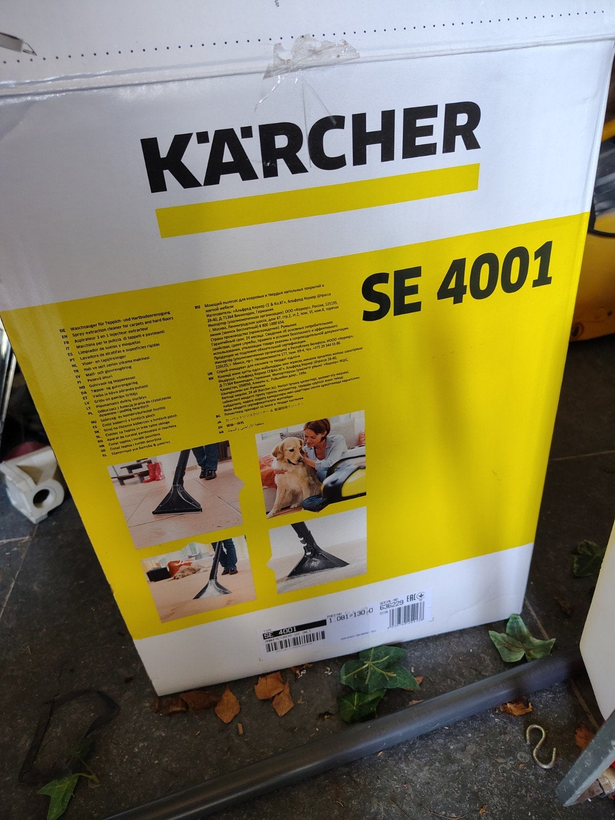 Tapijtreiniger Kärcher voor dieptereiniging met water, Ophalen