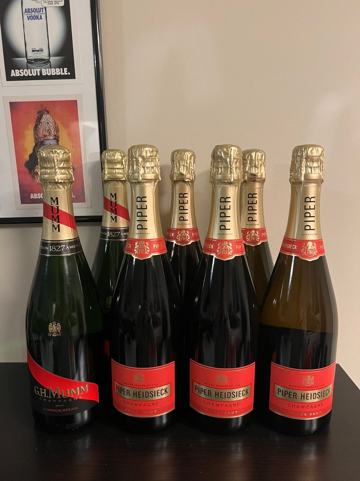 Champagne Piper Heidsieck, Verzamelen, Ophalen of Verzenden, Zo goed als nieuw, Champagne