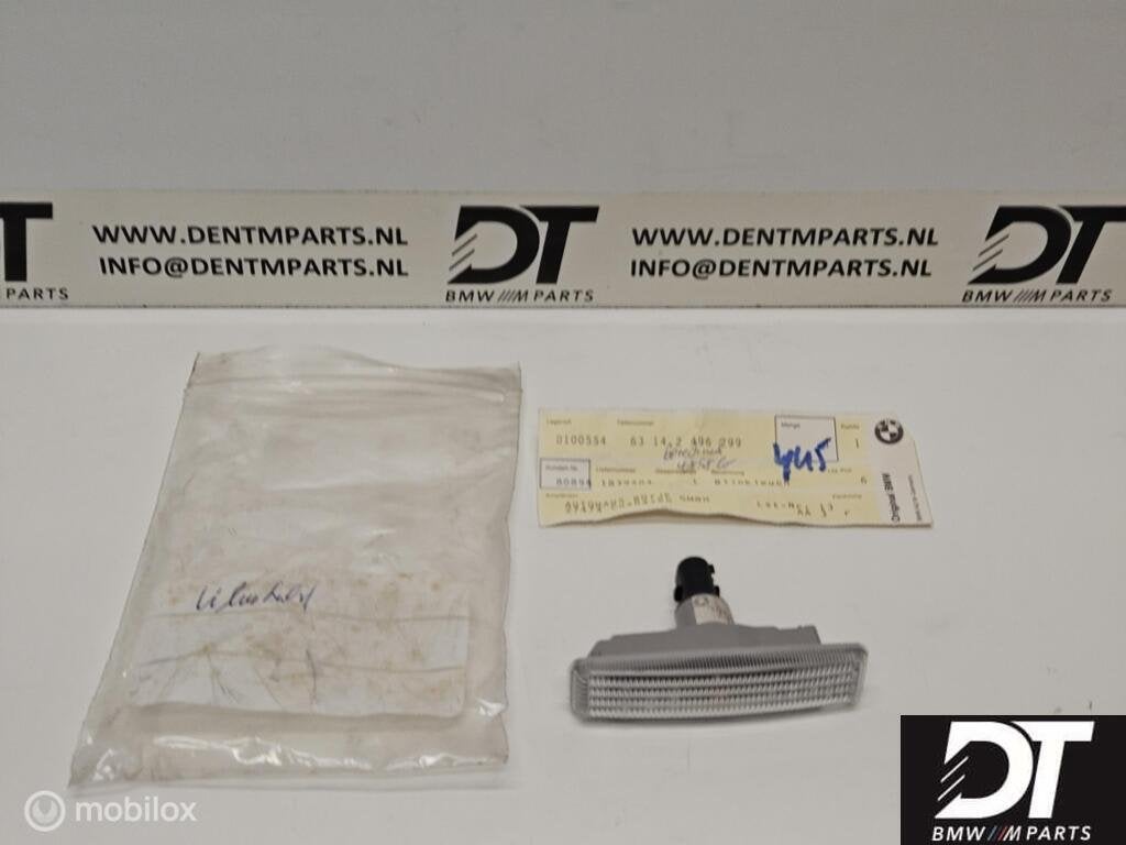 Richtingaanwijzer spatbord wit BMW 5-serie E39 63142496299, Neuf, Enlèvement ou Envoi, BMW, BMW