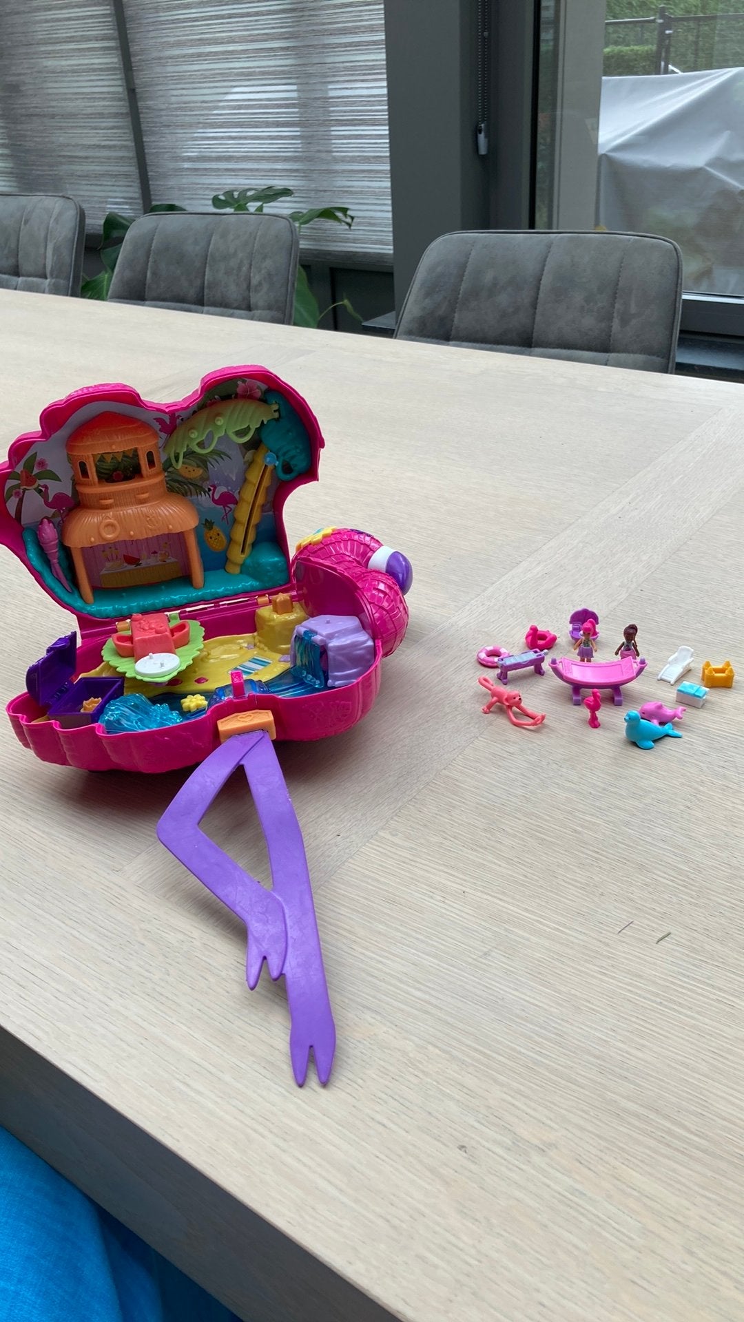 Polly Pocket Flamingo, Kinderen en Baby's, Ophalen, Zo goed als nieuw