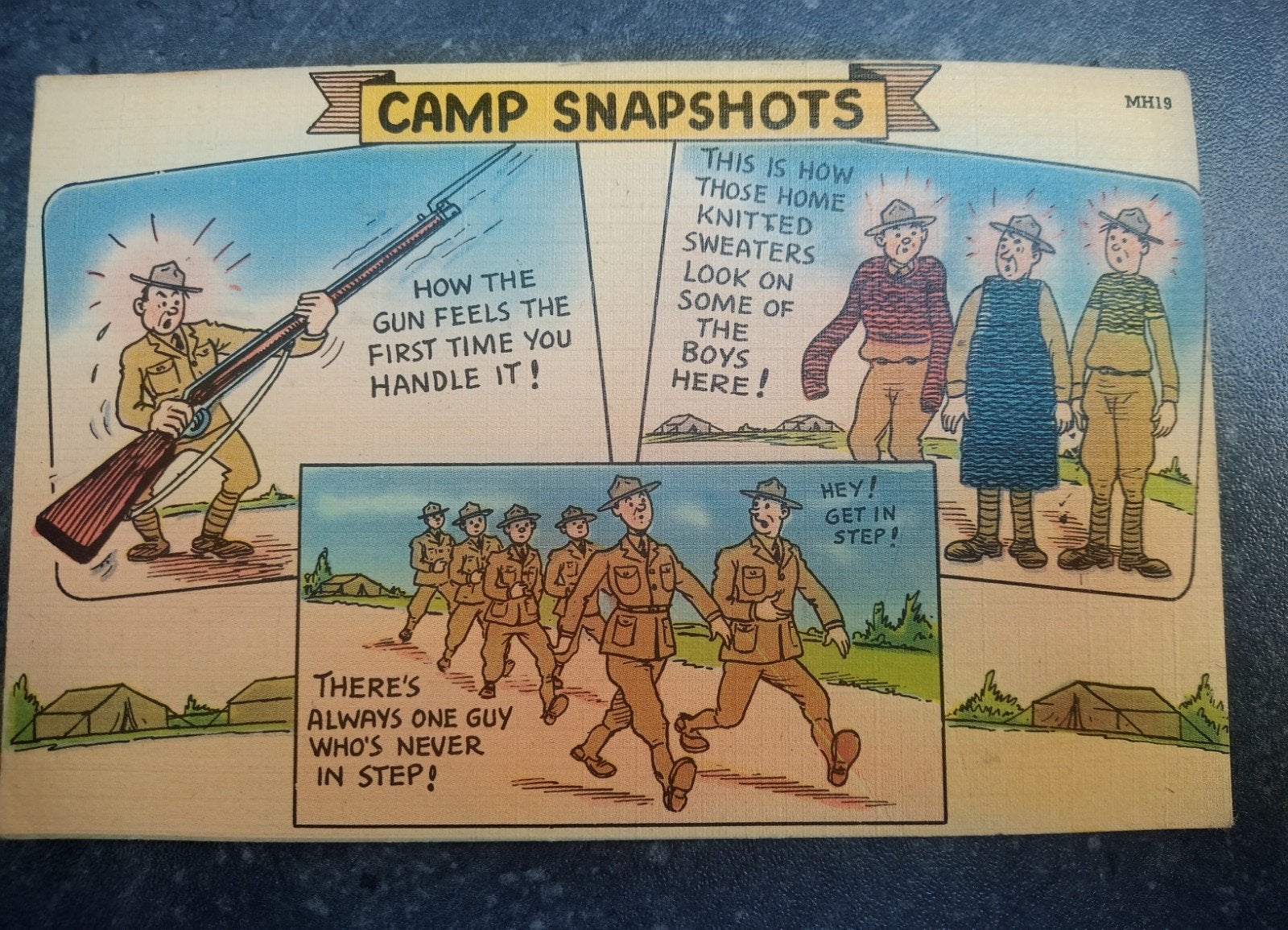 Briefkaart van de Amerikaanse superstaat uit de Tweede Werel, Verzamelen, Ophalen of Verzenden, Landmacht, Foto of Poster