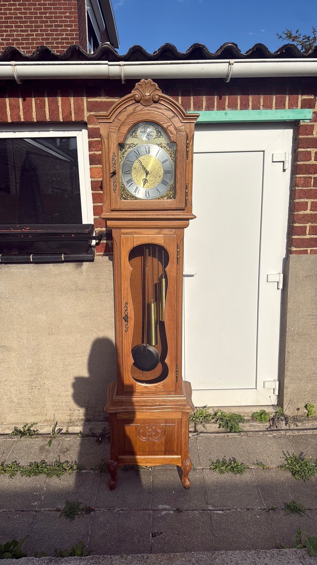 Horloge de parquet / Comtoise “Tempus Fugit” – Complète, Enlèvement