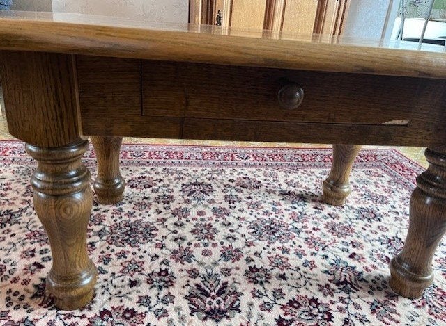 Table de salon, Ophalen, Gebruikt, 100 tot 150 cm, Eikenhout