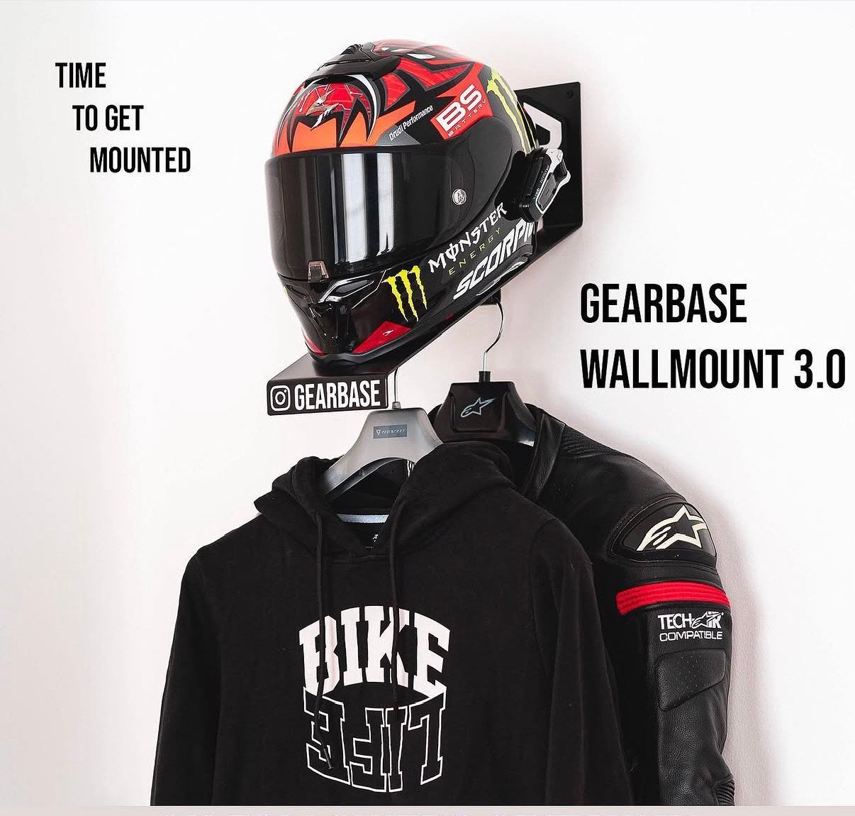 Gearbase systeem om helm en/of pak op te hangen, Motoren, Ophalen of Verzenden, Nieuw