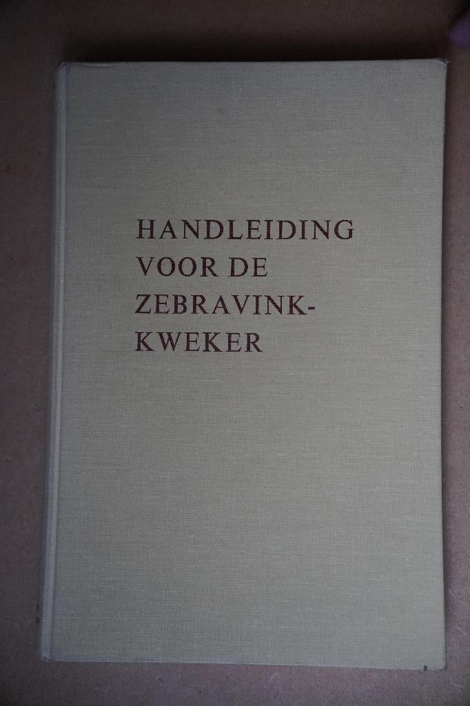 Boek: Handleiding voor de zebravinkkweker, Livres, Nature, W. Beckmann, Enlèvement ou Envoi, Comme neuf, Oiseaux