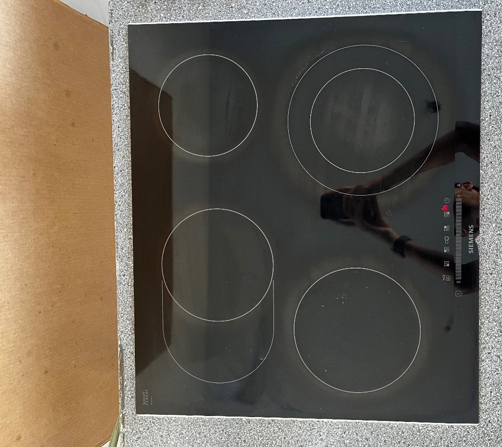 Siemens keramische kookplaat – ET675FN17E, Ophalen, Gebruikt, Keramisch, 4 kookzones