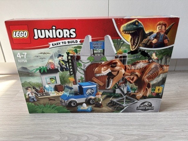Lego Juniors Jurassic World T rex ontsnapping 10758, Ophalen, Inclusief instructies, Jurassic World, Lego