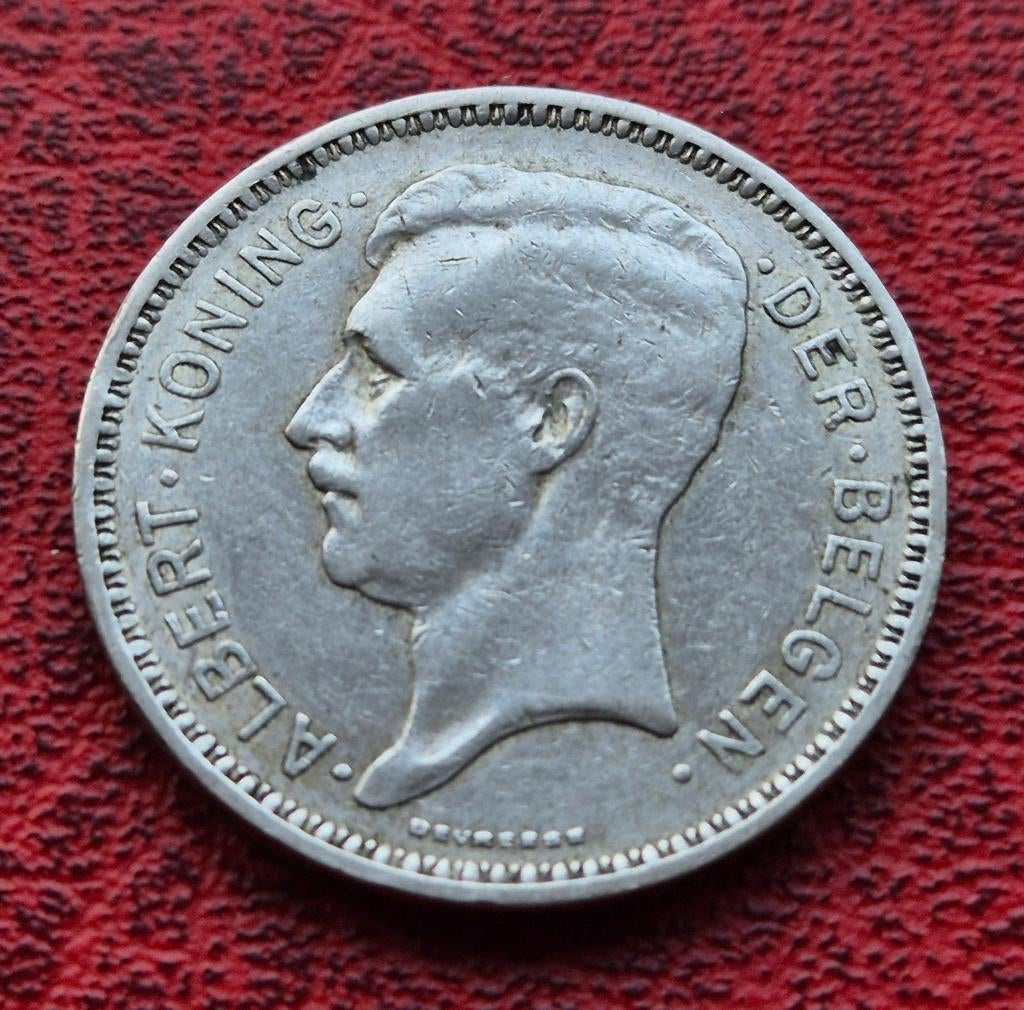 20 Frank   1933 pos B.  Albert I, Zilver, Ophalen of Verzenden, Losse munt, Zilver