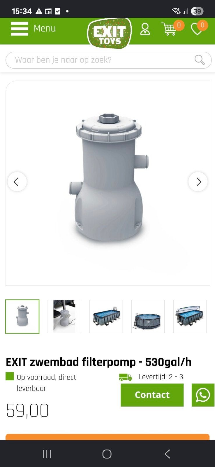 nieuwe exit toys zwembadpomp, Ophalen of Verzenden, Zwembadpomp