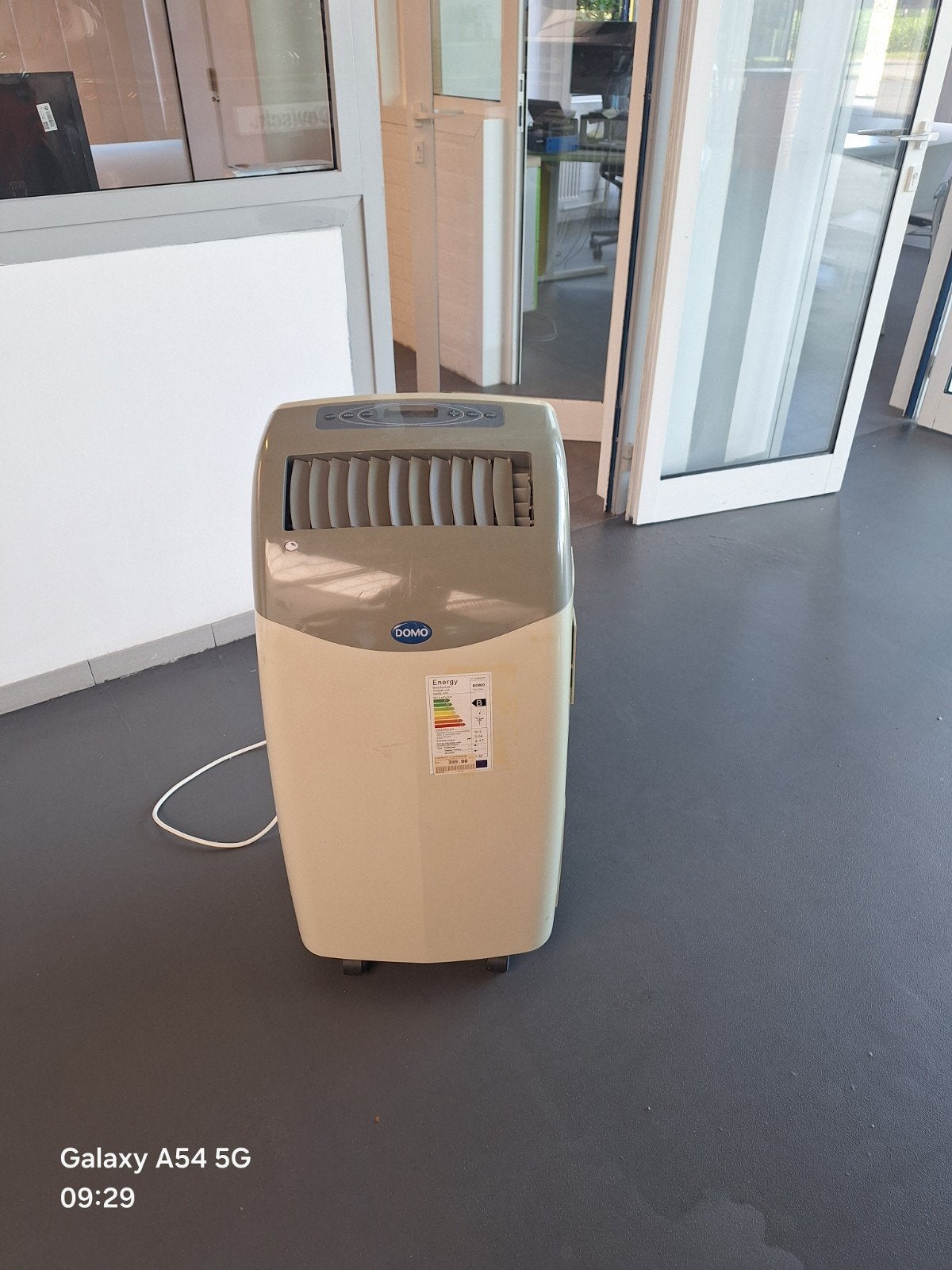 Aircotoestel Domo.           Type  320A, Enlèvement