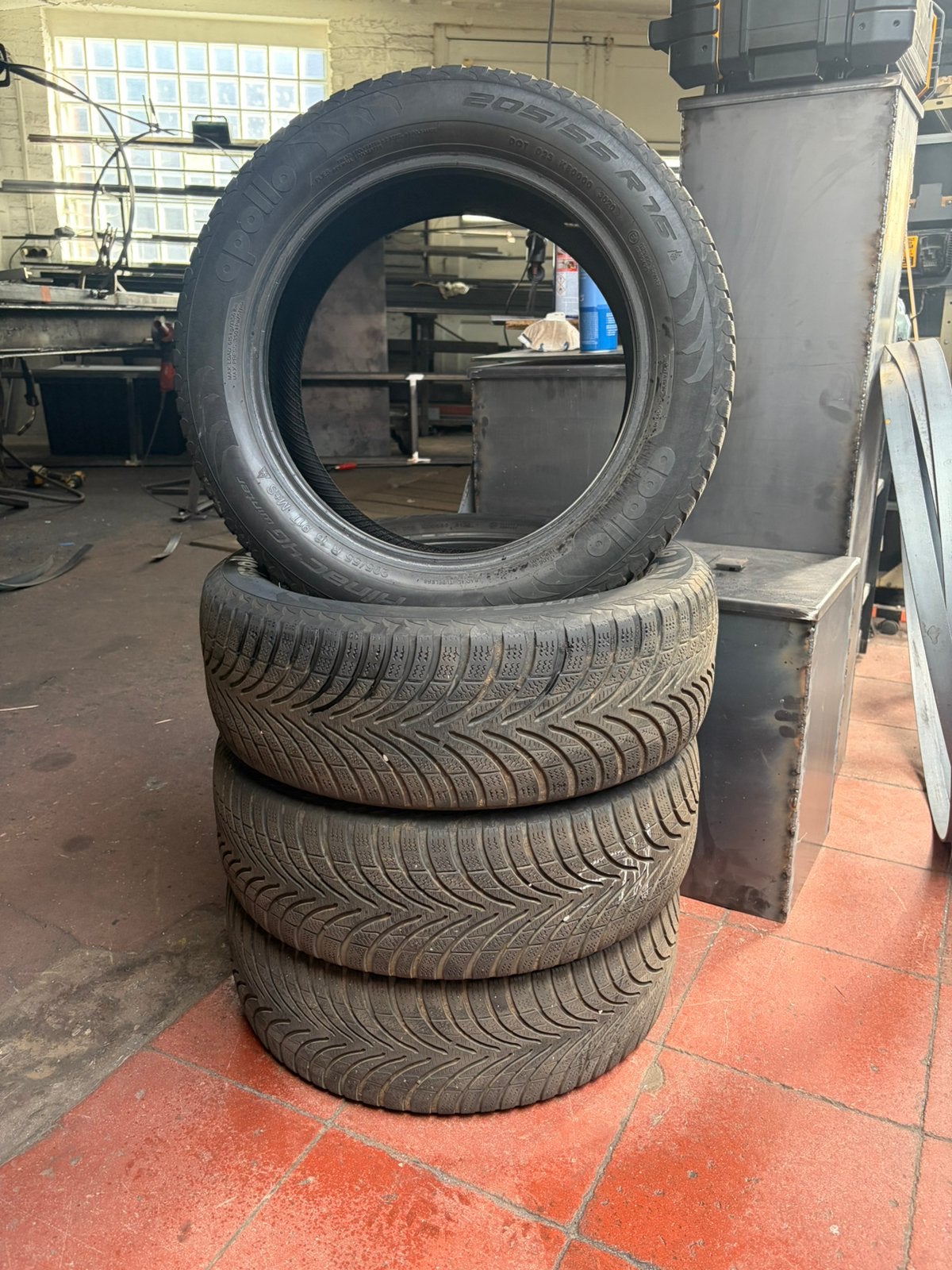 4 x M+S 205/55 r16 winterbanden, Auto-onderdelen, Ophalen, Gebruikt, 16 inch, Band(en)