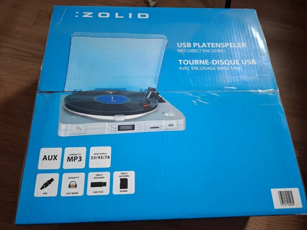 Zolid USB Platenspeler, Ophalen, Nieuw, Platenspeler