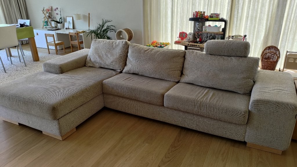 Zetel, Huis en Inrichting, Zetels | Zetels, Ophalen, Gebruikt, Hoekbank, 300 cm of meer