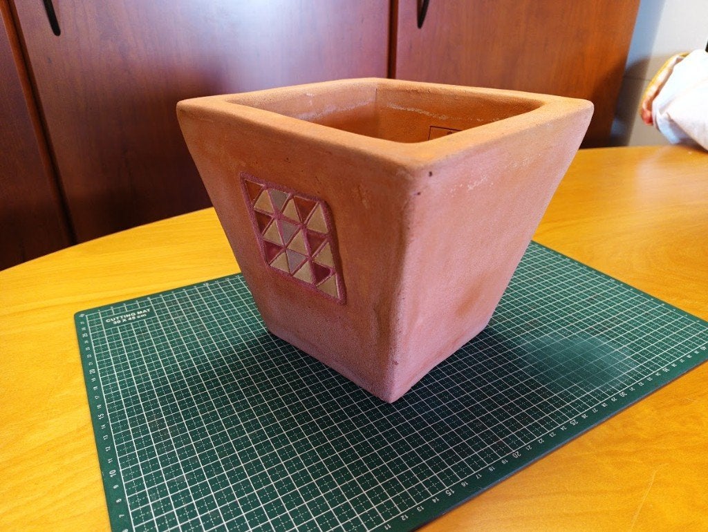 Pot en terre cuite, Jardin & Terrasse, Carré, Enlèvement, Utilisé, Intérieur