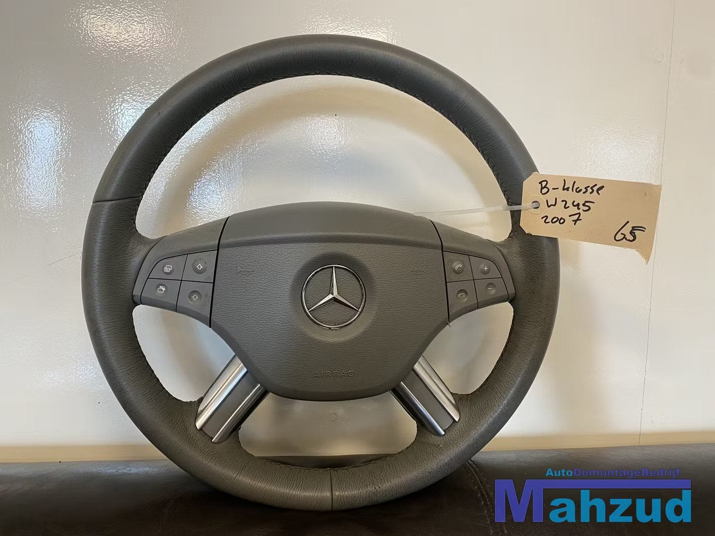 MERCEDES B-KLASSE W245 Grijs leer stuurwiel stuur met airbag, Mercedes-Benz AG, Mercedes-Benz, Utilisé, Mercedesstrasse 120
70372  Stuttgart, DE