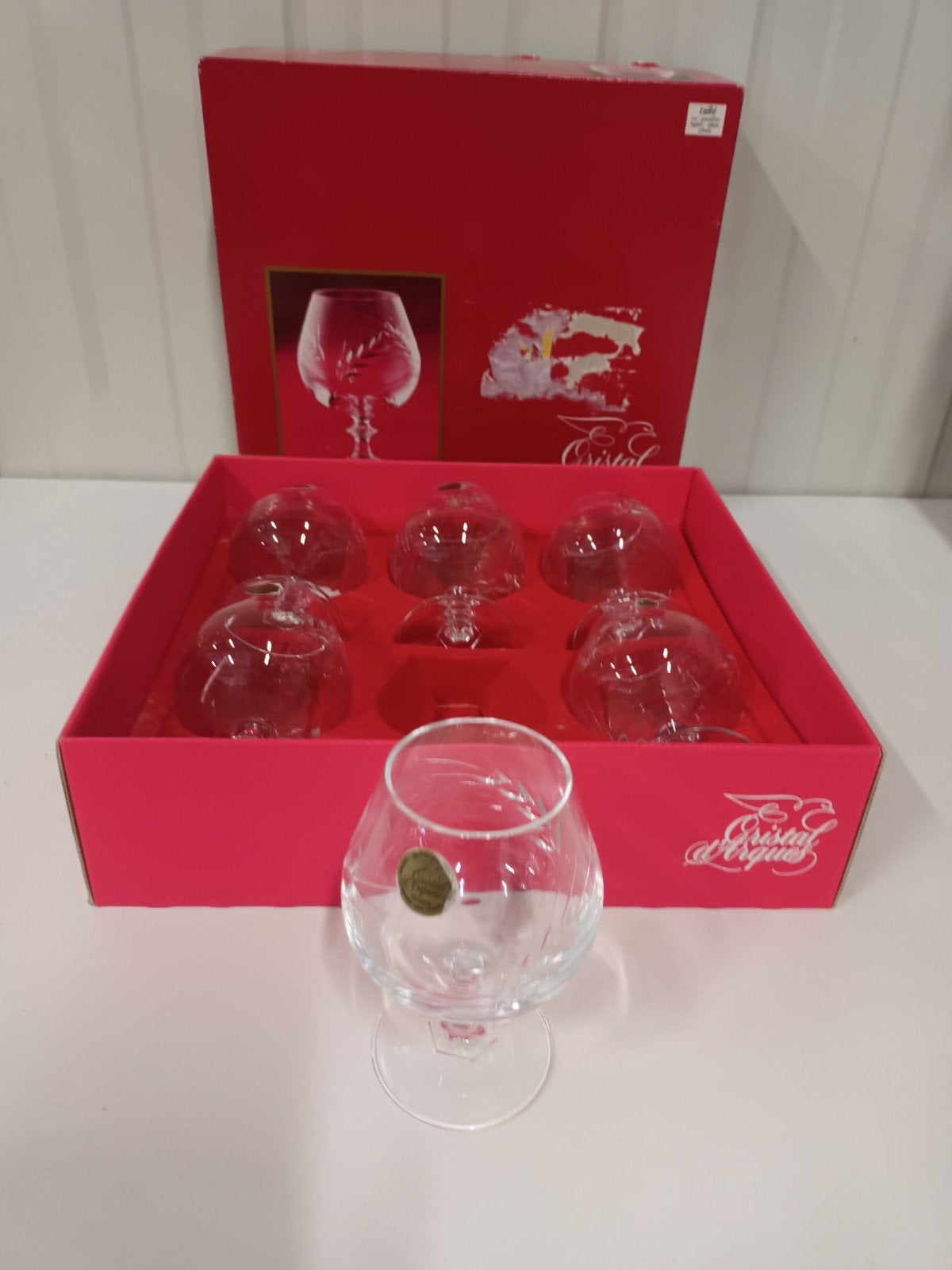 Cognac Cristal d´Arques glazen, Antiek en Kunst, Ophalen of Verzenden