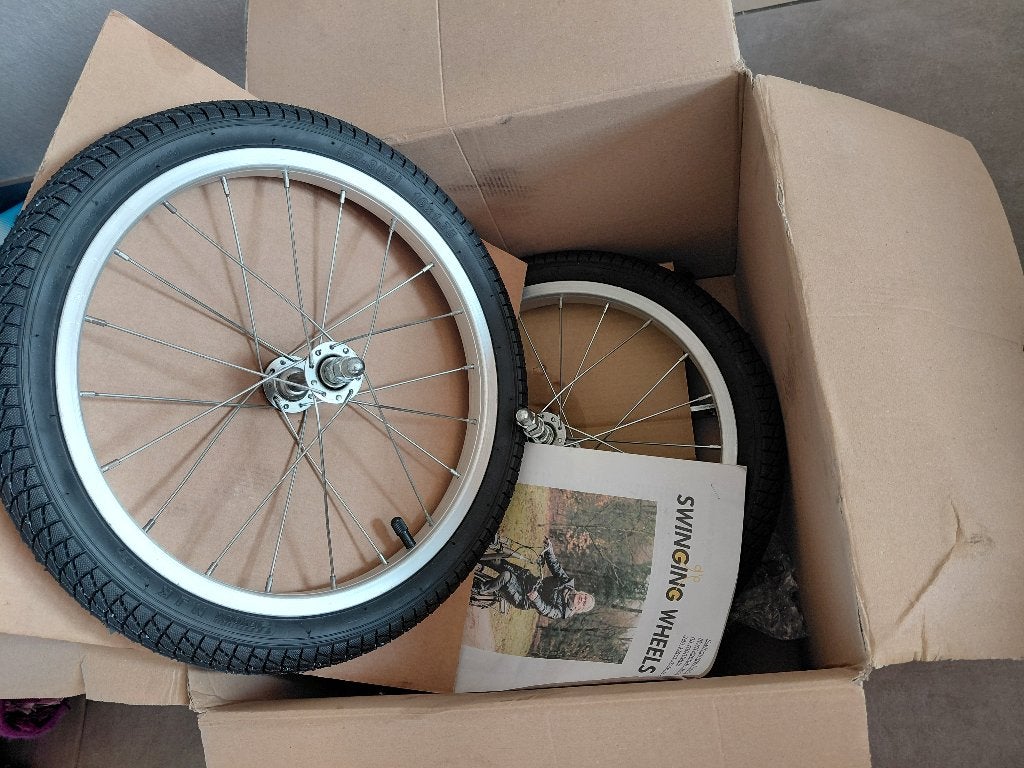 Swinging Wheels verende zijwielen, Elektrische fiets, Nieuw, Ophalen of Verzenden, Aluminium