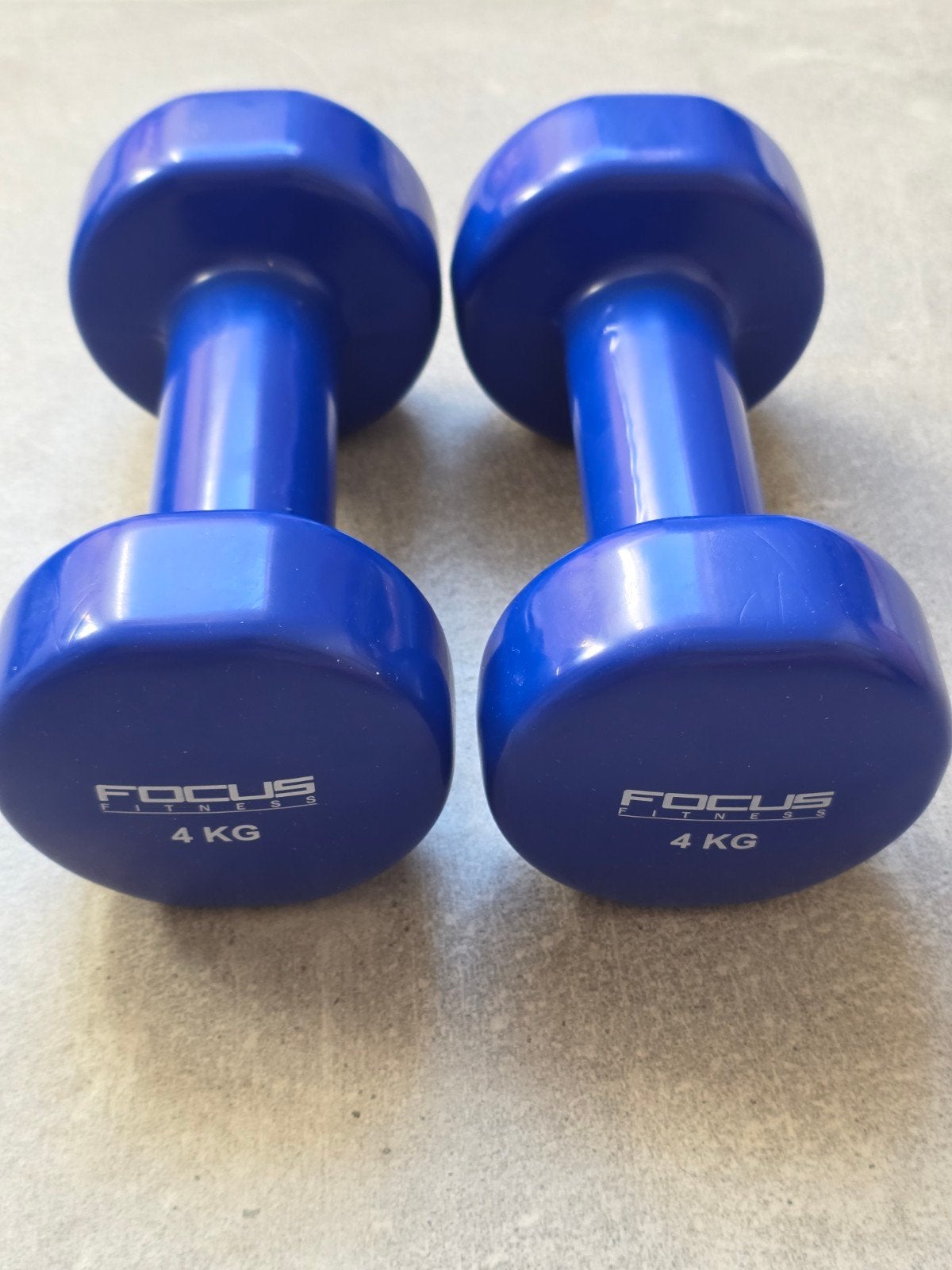 NEUF – Focus Fitness Haltères vinyle 2 x 4 kg, Enlèvement ou Envoi, Neuf, Bras, Haltère