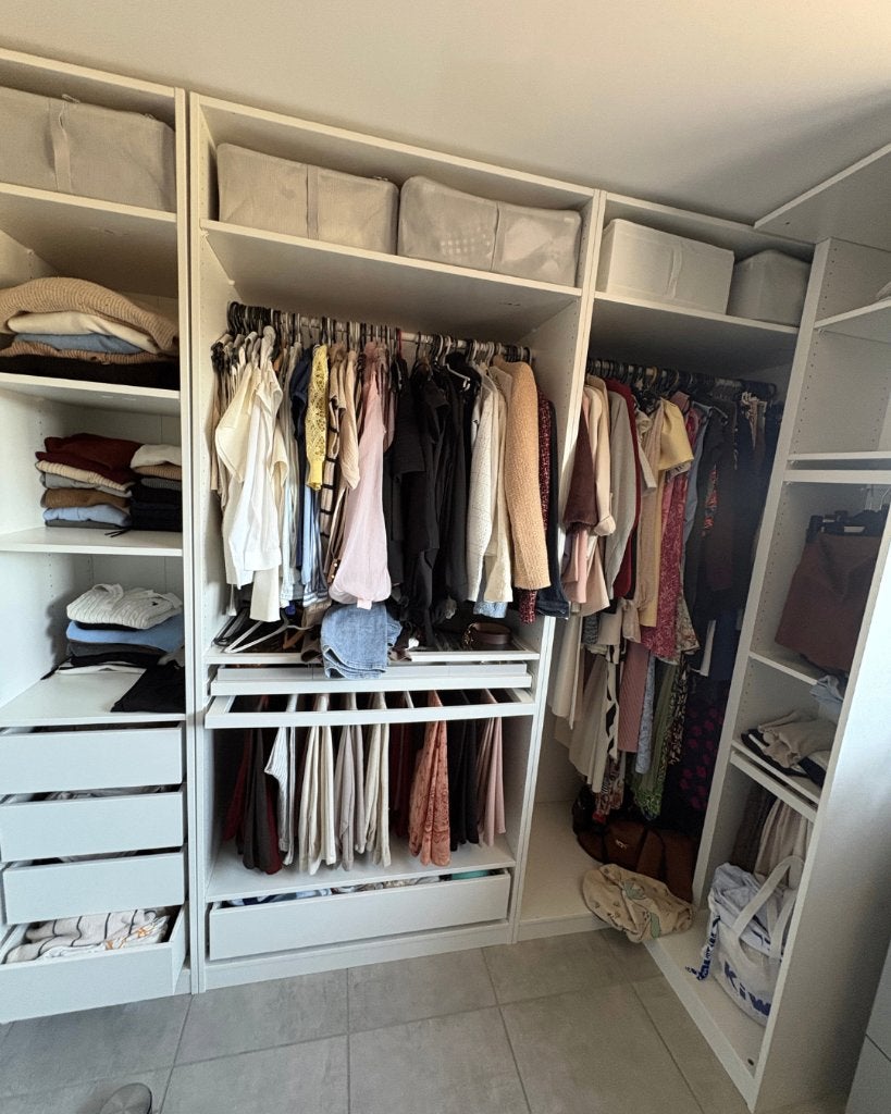 2 delige dressing, Huis en Inrichting, Kasten | Kleerkasten, Ophalen, Zo goed als nieuw, Met lade(s)
