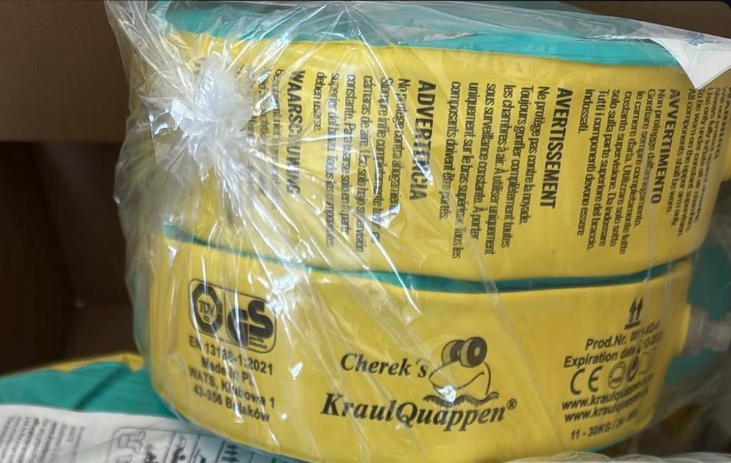 Kraulquappen zwembandjes, Kinderen en Baby's, Babykleding | Baby-zwemkleding, Ophalen, Zo goed als nieuw
